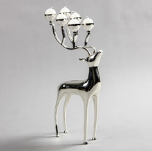 Deer six t-light candle holder