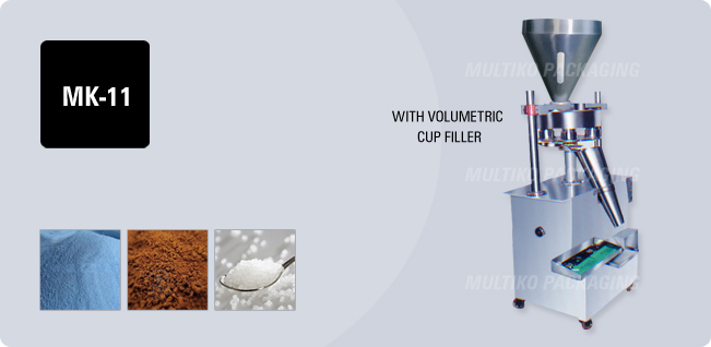 Filling Machine with volumetric cup filler