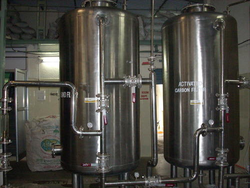 Stainless Steel Activated Carbon Filter, for Industrial, Filtration Capacity : 5-10 t/h, 10-20 t/h