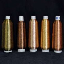 MS Type Metallic Yarn, for Embroidery, Hand Knitting, Knitting, Sewing, Weaving, Color : Variety of Colour avaiable.