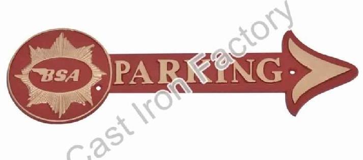 BSA Parking Plaque Arrow