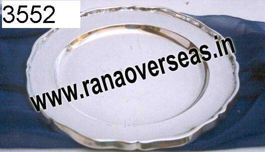 Brass Silver Plated Plate