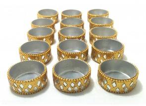 decorative handcrafted golden diya