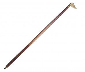 Duck design wooden walking stick, Size : 36inch