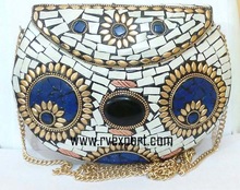 RAWAT HANDICRAFTS Metal Clutch Bags, Gender : Women