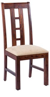 Handmade Wooden Dining Chair Upholstered Seat, Size : 45x45x94H cms. at