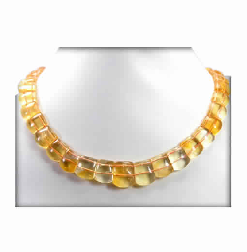 Citrine Gemstone Necklace Jewelry