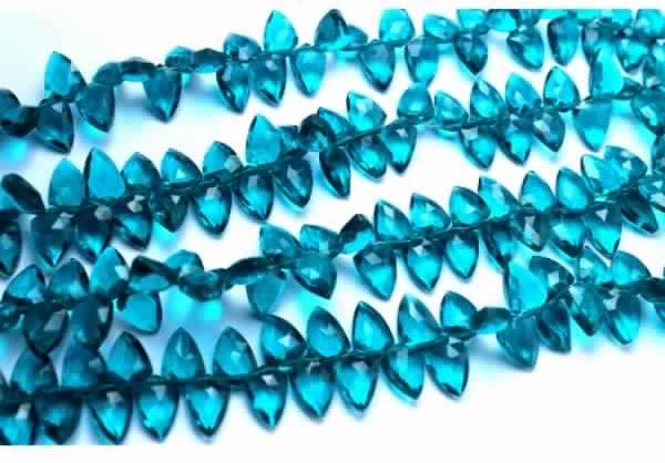London Blue Topaz Quartz Beads