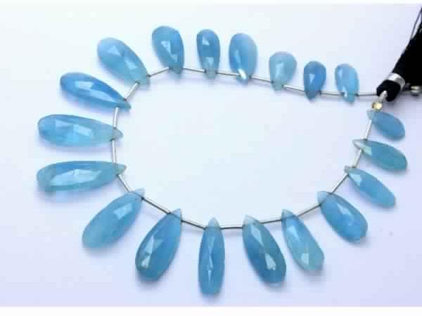 Natural Milky Aquamarine Faceted Beads