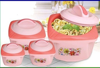 PLASTIC INSUALTED WARE CASSEROLE SETS