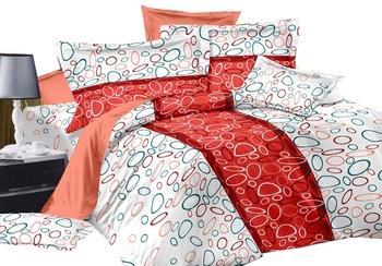 Pure Cotton Bed Sheet with Two Pillow Covers.
