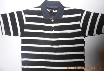 100% Cotton Striped T Shirts, Gender : Men