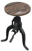 Solanki Handicrafts Industrial cast iron stool, for Home Furniture, Size : 30x30x50-65 cm.