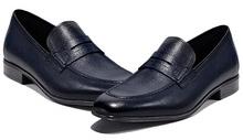Milled leather penny loafers for men, Insole Material : Cow Drum Dyed