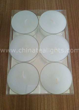 Maxi Tealights in Clear Cups
