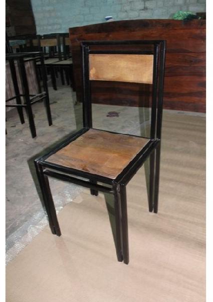 Iron and metal dining chair