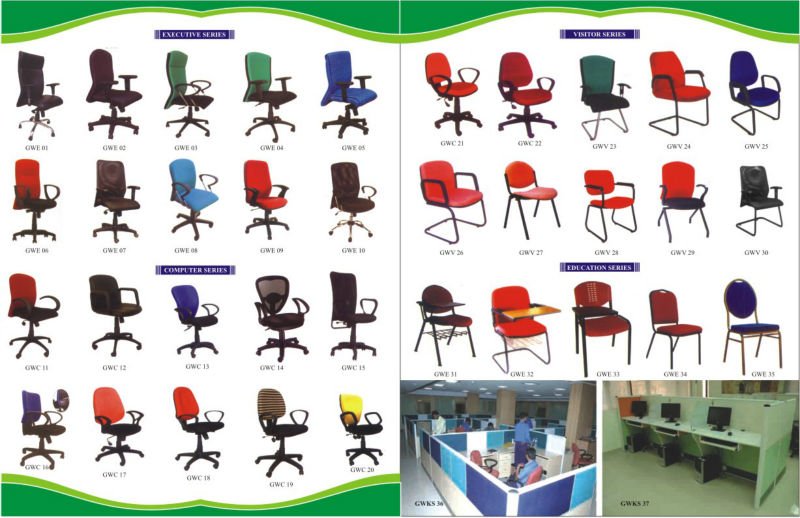 Fabric office chairs, Size : 2'