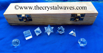 Geometry Set With Wooden Box, for Healing