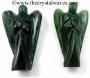 Green Aventurine ( Dark) 1.50 Angels, Size : 1.25 - 1.75 Inch