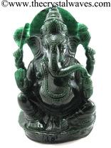 Green Aventurine Hand Carved Ganesh, Style : Religious