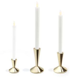 Contemporary Brass Taper Candle Holder