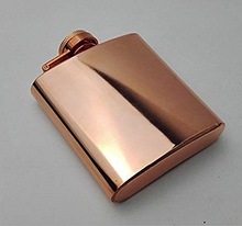 Glossy Copper Wine Flask