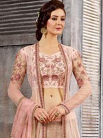Victorious Pink Embroidered Lehenga
