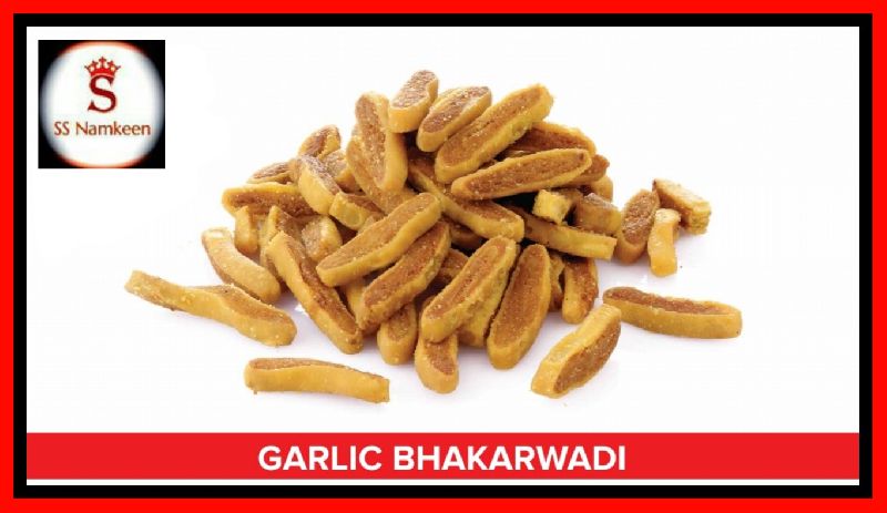 SS NAMKEEN Semi-Soft Fried Garlic bhakharwadi, Style : Cooked