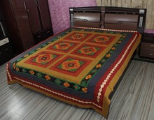 Ravishing Jogi Embroidered Patch Work Bed Cover