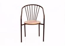 Iron wooden chair