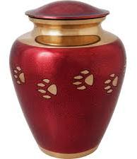 Polished Brass Cremation Urn, Style : Common