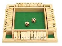 Shut The Box Wooden Board Game, Style : Antique