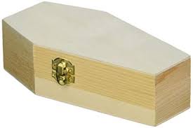 Wooden Coffin Box, Feature : Fine Polish, Light Weight, Easy to Handle