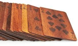 Rectengular Wooden Play Card, Color : Brown