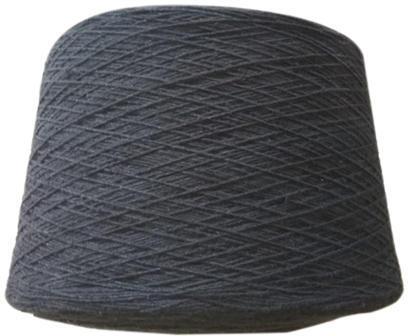 Cotton Black Blended Yarn, Pattern : Dyed