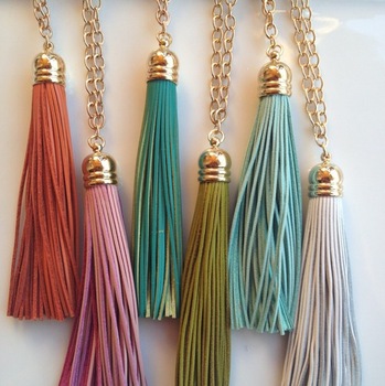 Leather Tassel fringe Necklace