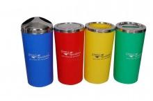 Color Coded Plastic Dustbin, Size : Dia356 Height 712mm