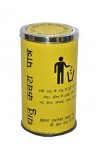 Round Colored SS Waste Bin, Size : Dia 254 x Height 610mm