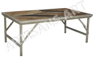 INDUSTRIAL CHIC COFFEE TABLE, RUSTIC COFFEE TABLE