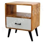 Metal Wood one Drawer, for Bedroom Funiture, side tabel, Feature : Multifunctional, Durable
