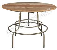 Reclaimed wood Round Dining, Size : Dia. 104 x H 75 // 102 cms