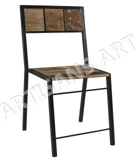 Vintage Reclaimed Wood Dining Chair, Feature : Industrial, Strong, Easy Clean, Comfortable, stackable design