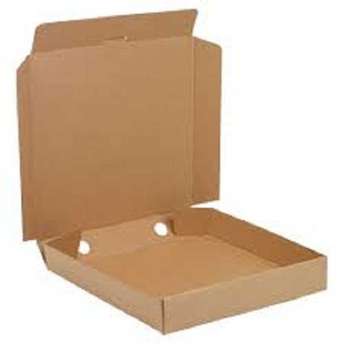 Plain Corrugated Pizza Box, Color : Brown