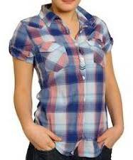 Cotton Ladies Checkered Shirts, Feature : Easily Washable