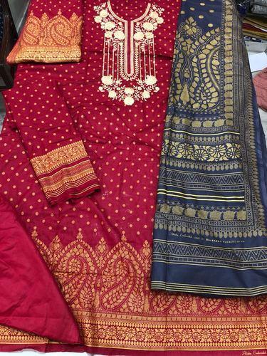 High Quality Jaipuri Chanderi Suit Material, Size : XL