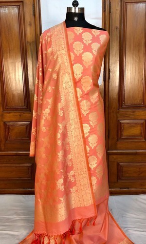 Peach Silk Suit Material