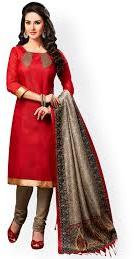 Red Silk Suit Material