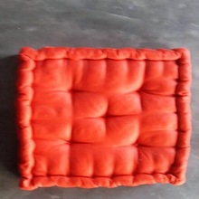 Pouf and floor cushion plain Ottoman, Technics : Handmade
