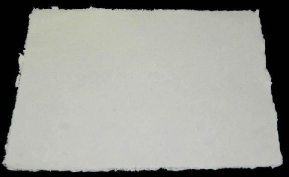 Handmade Deckle Edge Cotton Rag Papers, Color : White