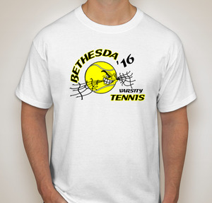 Custom printed tennis t-shirts